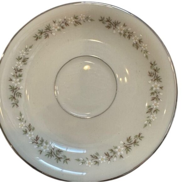 Lenox Brookdale China Set - Cup Saucer & Dinner Plate - Floral Design With Plati - Picture 7 of 13
